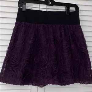 Purple mini skirt